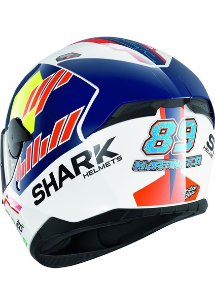 D-Skwal 2 Jorge Martin Kapalı Motosiklet Kaskı