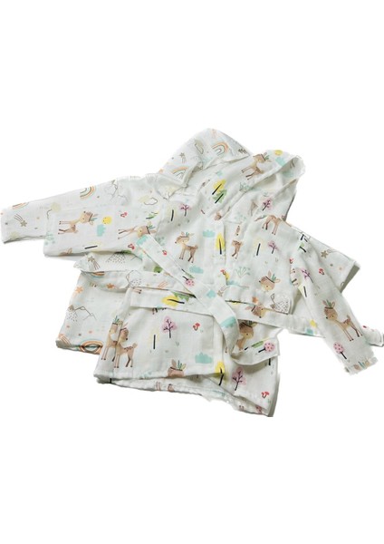 %100 Pamuk Müslin Kumaştan Bebek Bornozu fiyatları