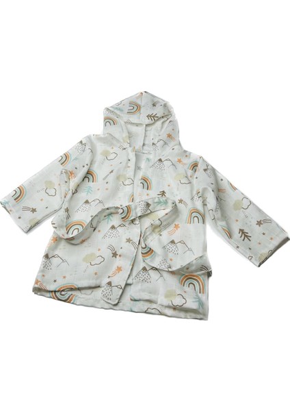 %100 Pamuk Müslin Kumaştan Bebek Bornozu modelleri