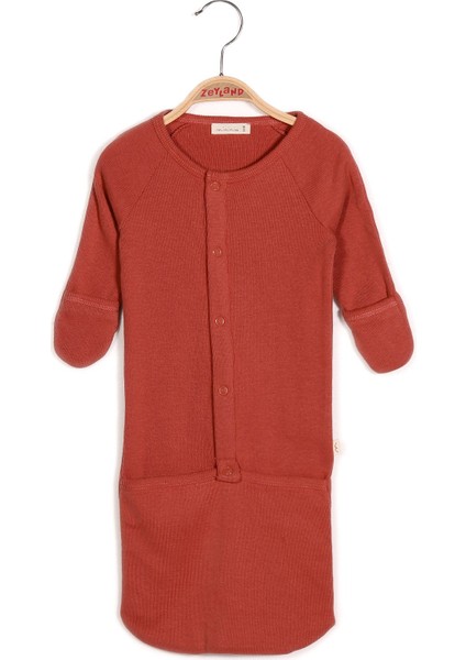 Unisex Bebek Önden Çıtçıtlı Uyku Tulumu