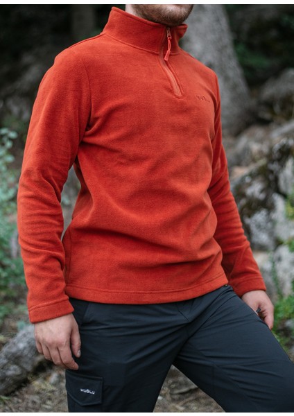 Kiremit Rengi Polar Sweatshirt modelleri