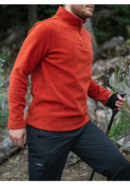 Kiremit Rengi Polar Sweatshirt fırsatları
