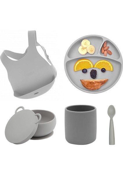 Silikon Mama Seti 5 Parça Ergonomik Tasarım ve BPA İçermeyen Sağlıklı Alternatif