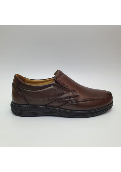Bağcıksız Topuk Destekli Konfor Ortopedik Kışlık Hakiki Deri Erkek Ayakkabı AY-960 fiyatları