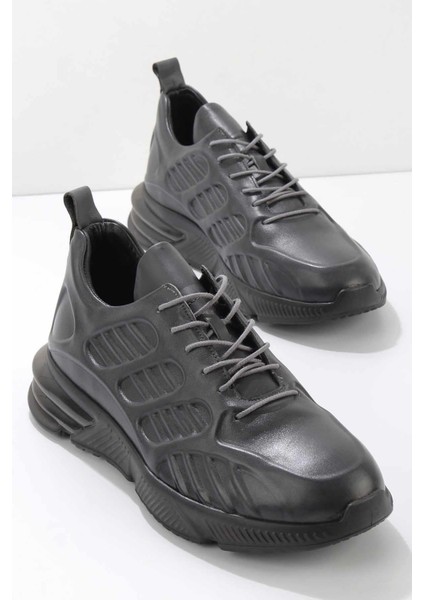 Gri Leather Erkek Sneaker E01200200303