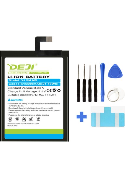 Xiaomi Mi Max 3 Uyumlu Mucize Batarya / Bm51