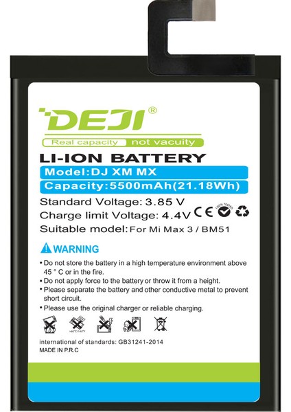 Xiaomi Mi Max 3 Uyumlu Mucize Batarya / Bm51 fiyatları