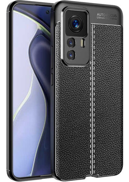 Xiaomi 12T Pro Kılıf Niss Deri Desen Silikon + Ekran Koruyucu