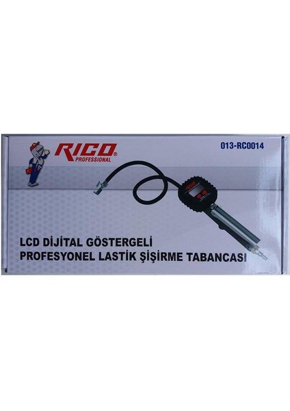 RC0014 LCD Dijital Profesyonel Lastik Şişirme Tabancası 10B