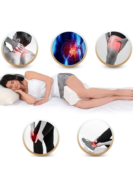 Ortopedik Bacak Arası Yastık Destek Minderi Yan Yatış Yastığı Ergonomik Hamile Posizyon Yastığı
