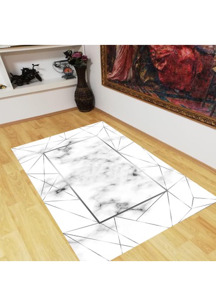 Mermer Zemin Özel Süngerli Yüzey Kaymaz Taban Halı modelleri