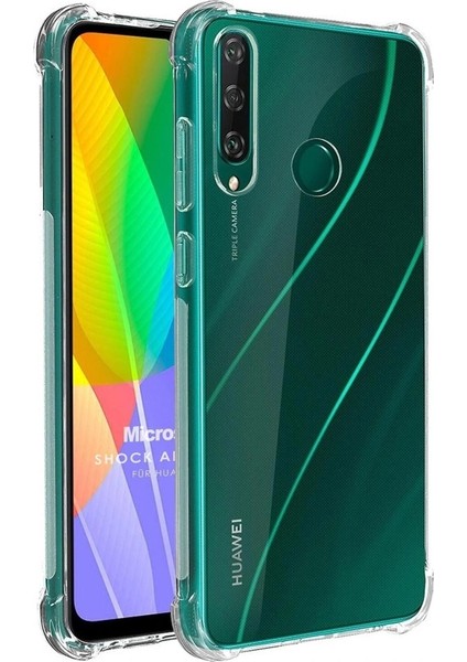 Huawei Y6P Darbe Emici Lux Şeffaf Silikon Kılıf