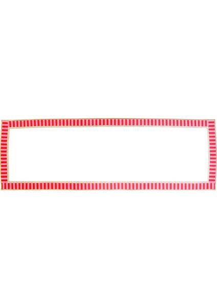 Pembe Damalı Nakış Işlemeli Dekoratif Candy Runner modelleri