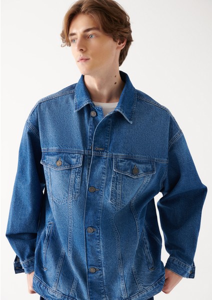 Erkek Luis Mavi 90s Jean Ceket 0110000-82418
