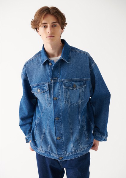 Erkek Luis Mavi 90s Jean Ceket 0110000-82418