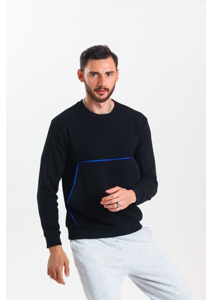 Siyah Kanguru Cepli Sweatshirt modelleri