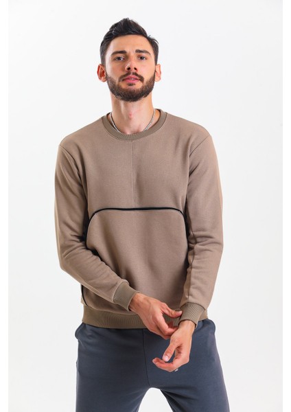 Kahverengi Kanguru Cepli Sweatshirt