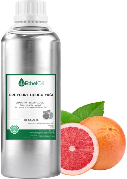 Greyfurt Uçucu Yağı - Etheloil - 1 kg - %100 Saf ve Doğal Uçucu Yağ - Üretici Firma, Yüksek Kalite – Grapefruit Essential Oil - Citrus Paradisi Macfad.