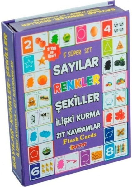 Sayılar Renkler Şekiller Süper Set