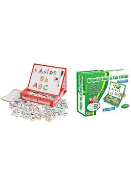 Manyetik Tablet Alfabe ve Manyetik Tablet Matematik Seti