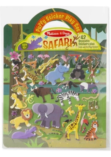 Melissa & Doug Kabartmalı Tak Çıkar Çıkartma Seti Safari