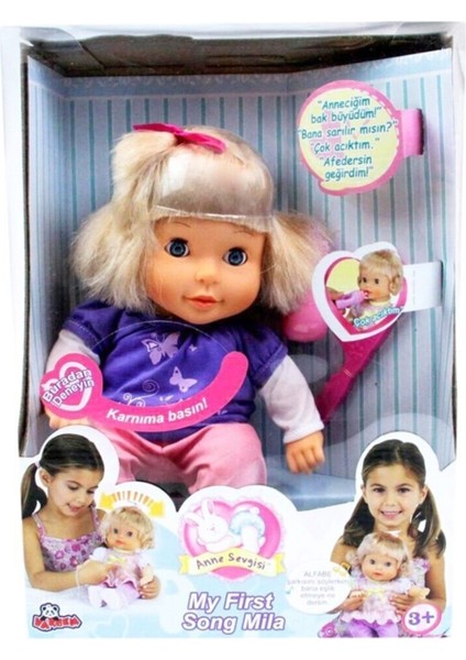 Kutulu 35CM Alfabe Şarkısı Söyleyen Mila Bebek S-14235 fiyatları
