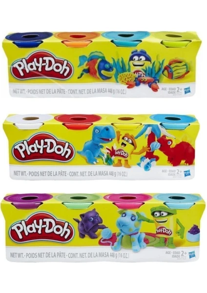 Play Doh Oyun Hamuru 4'lü 3 Paket