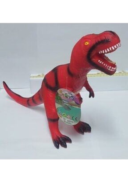 Birlik Oyuncak Kırmızı Işıklı Sesli 47 cm Soft Dinazor T-Rex Oyuncak