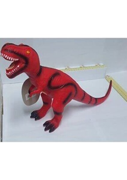 Birlik Oyuncak Kırmızı Işıklı Sesli 47 cm Soft Dinazor T-Rex Oyuncak