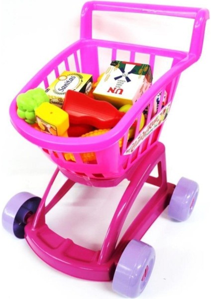 Dede Candy Ken Market Arabası Alışveriş Arabası Pembe 8693830013696