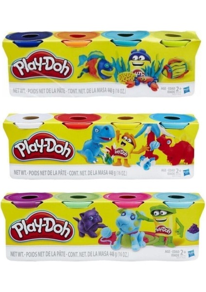Play Doh Glassepet- Oyun Hamuru 4'lü 3 Paket