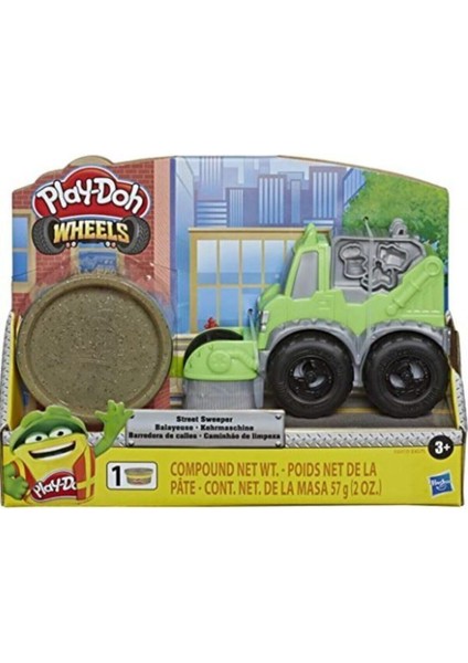 Play Doh Yeşil Çocuk Sokak Süpürücü Kamyon Oyun Hamuru