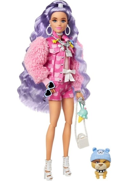 Ekstra Mor Ceketi ve Evcil Hayvanlı Şort GXF08