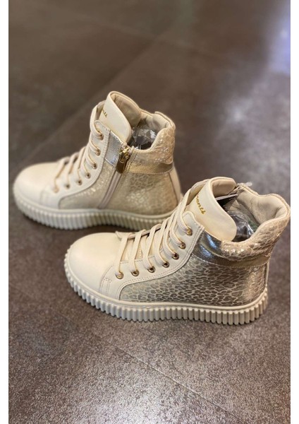 26-36 Numara Kız Çocuk Hakiki Deri Bej Bot fiyatları