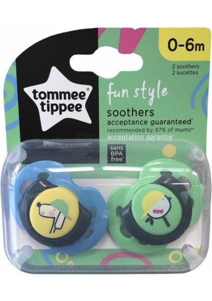 Tommee Tippee Fun Emzik 2li 0-6 Ay Yeşil