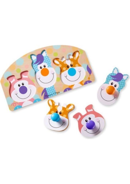 Melissa & Doug Büyük Tutmalı Yapboz - Çiftlik