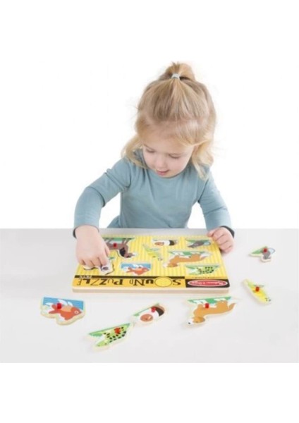 Melissa & Doug Melissa&doug Ahşap Sesli Yapboz-Evcil Hayvanları