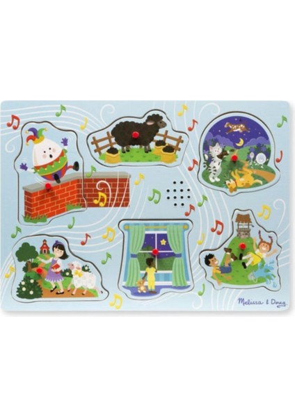 Melissa & Doug Melissa And Doug Ahşap Sesli Yapboz - Ingilizce Çocuk Şarkıları 2