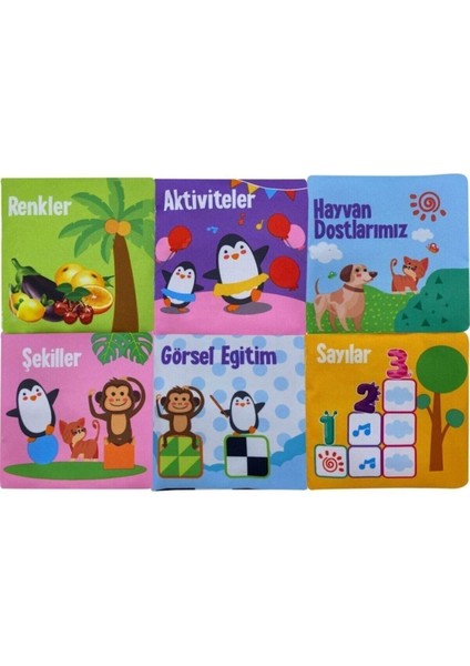 Minikdahileroyuncak Bebeğimin Ilk Kitap Seti Hışırtılı Bez Kitap