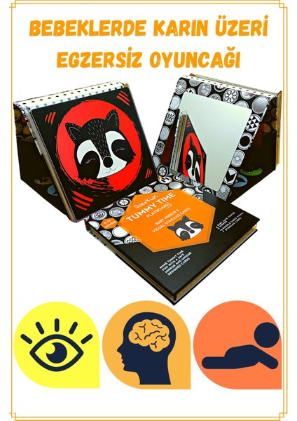 Tummy Time Bebek Aynası & Bebek Zeka Kartları Tummy Time