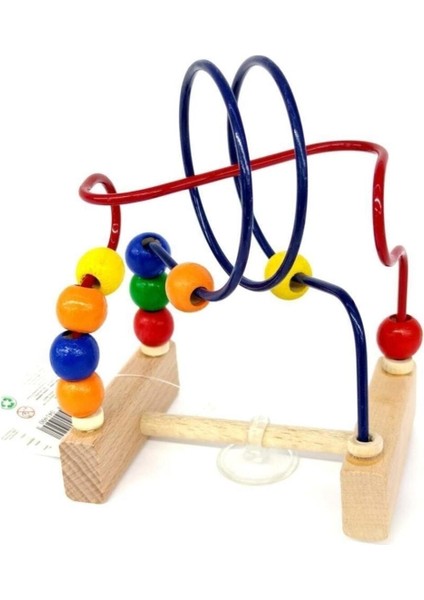 Ahşap Mini Eğitici ve Zeka Koordinasyon Boncuklu Mama Sandalyesi Oyuncağı fiyatları
