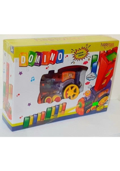 Domino Taşları Dizen Pilli Tren Brick Toys Oyuncak