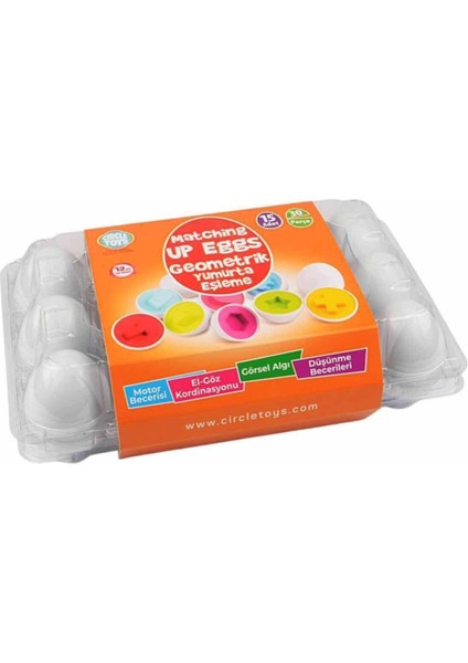 Circle Toys Geometrik Yumurta Eşleme Oyunu 15'li