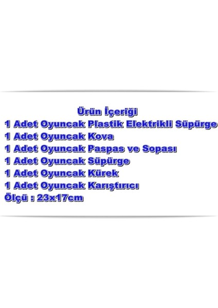 Oyuncak Temizlik Seti.