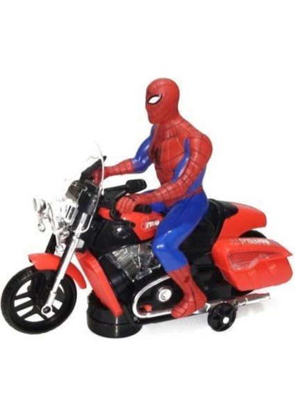 Örümcek Adam Spiderman Motorsiklet Işıklı Sesli Oyuncak