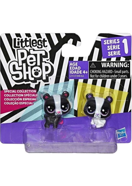 Littlest Pet Shop Miniş Siyah Beyaz Koleksiyo Seti /