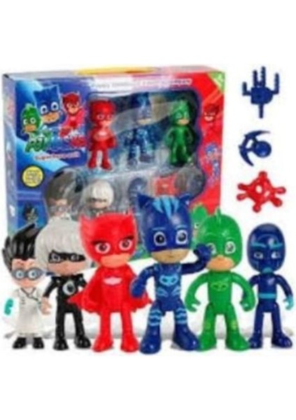 6lı -Pj Masks - Pjamaskeliler Figür-Kutulu Set