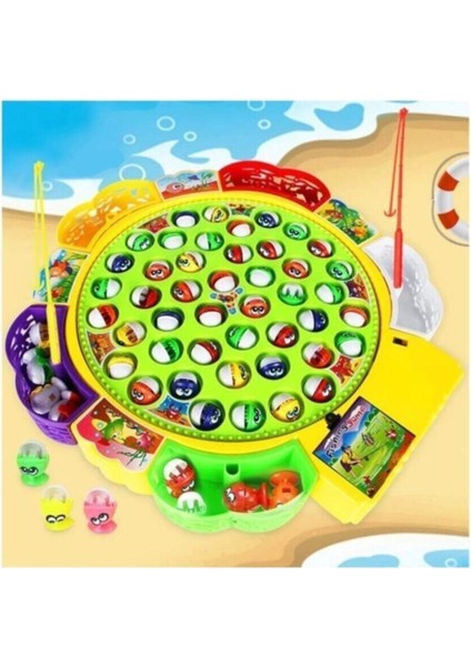 Balık Tutma Oyunu Pilli Sesli Oltalı Büyük Boy - 45 Balık 5 Olta modelleri