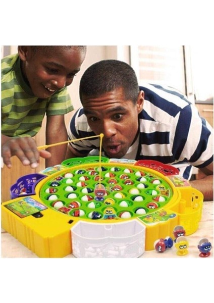 Balık Tutma Oyunu Pilli Sesli Oltalı Büyük Boy - 45 Balık 5 Olta indirimleri