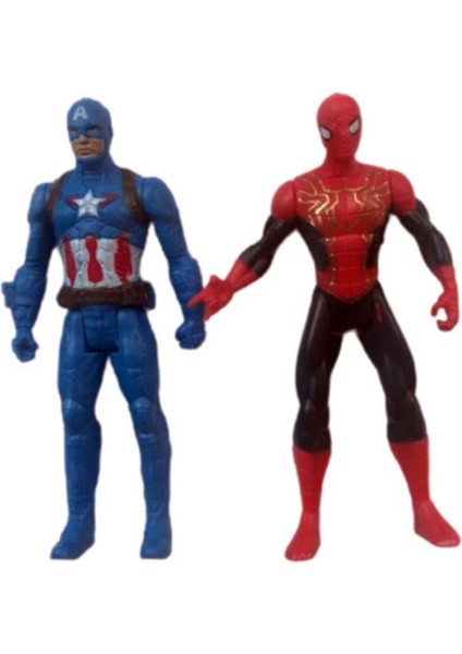 5'li Avengers Yenilmezler Süper Kahraman Aksesuarlı Işıklı Figürler modelleri